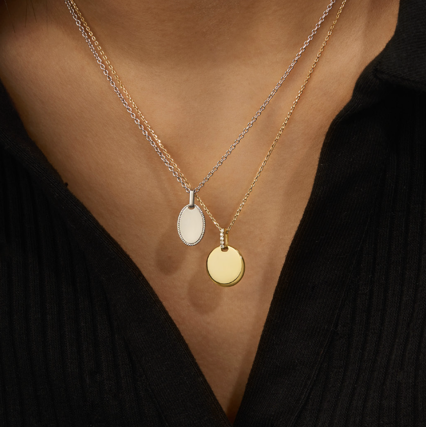 Necklace Engraving Oval