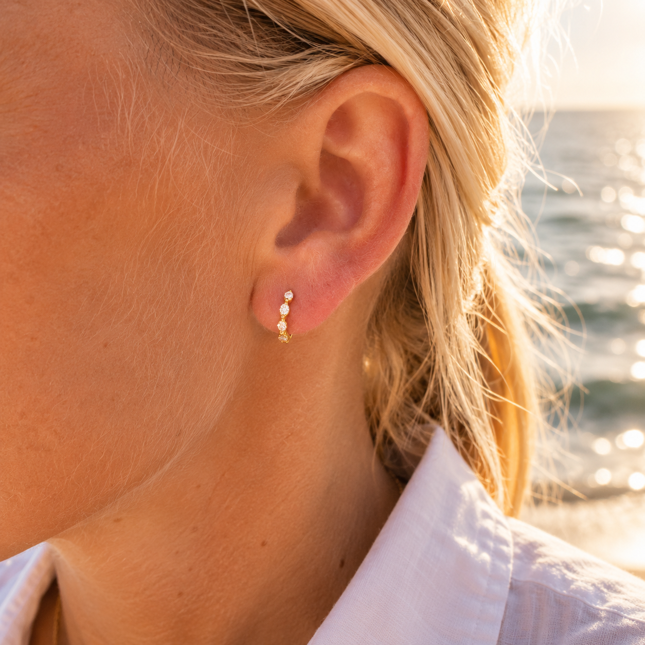 Earring Hoop Marquise June