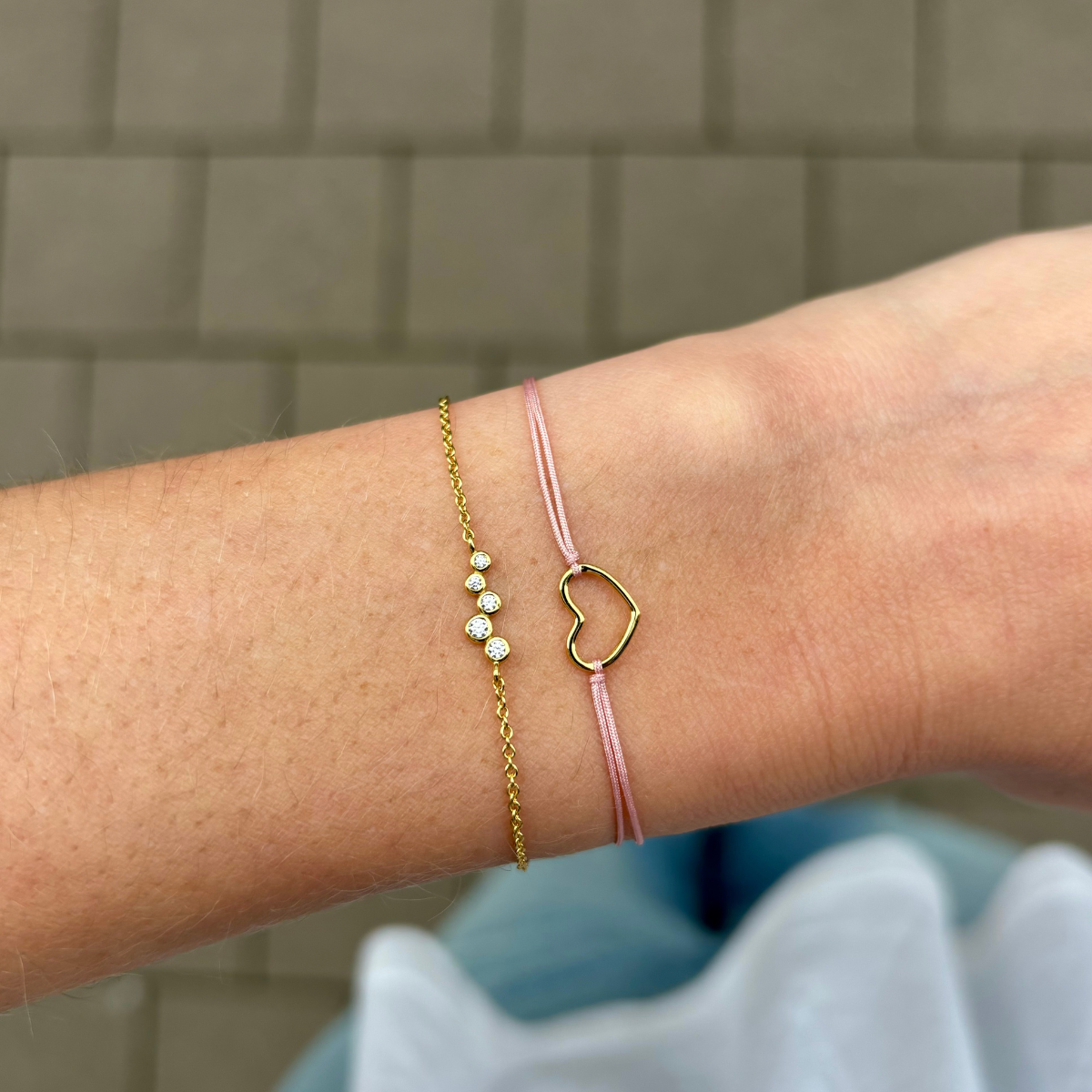 Bracelet Love Corde Pink