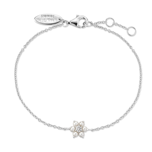 Bracelet Flower Pearl