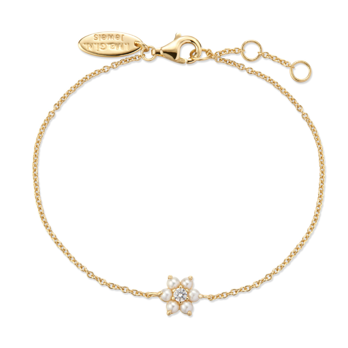 Bracelet Flower Pearl