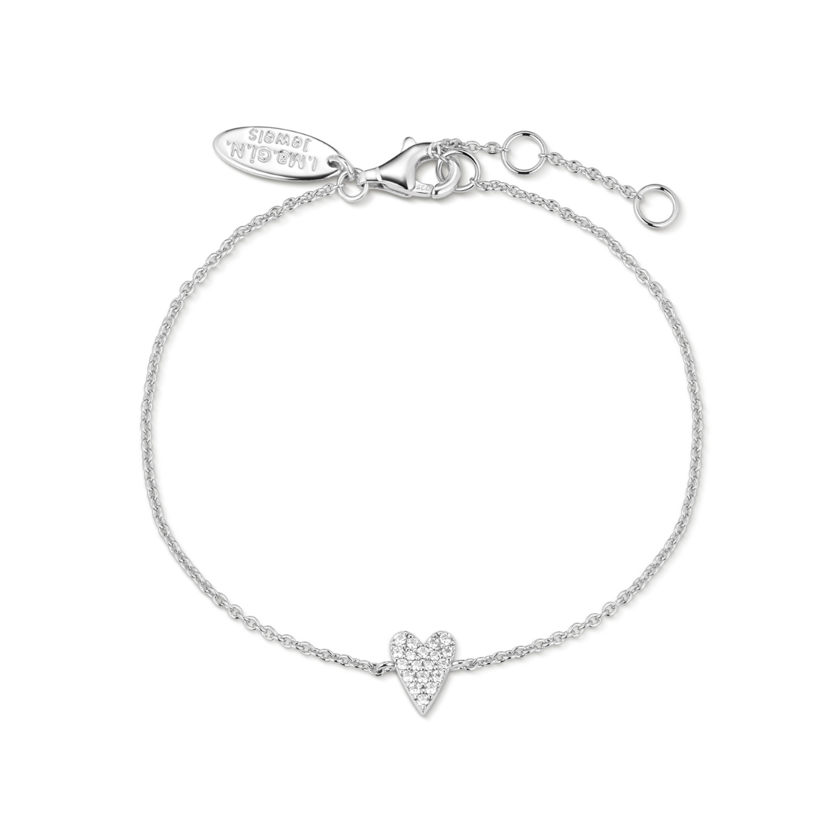 Bracelet Heart Pave