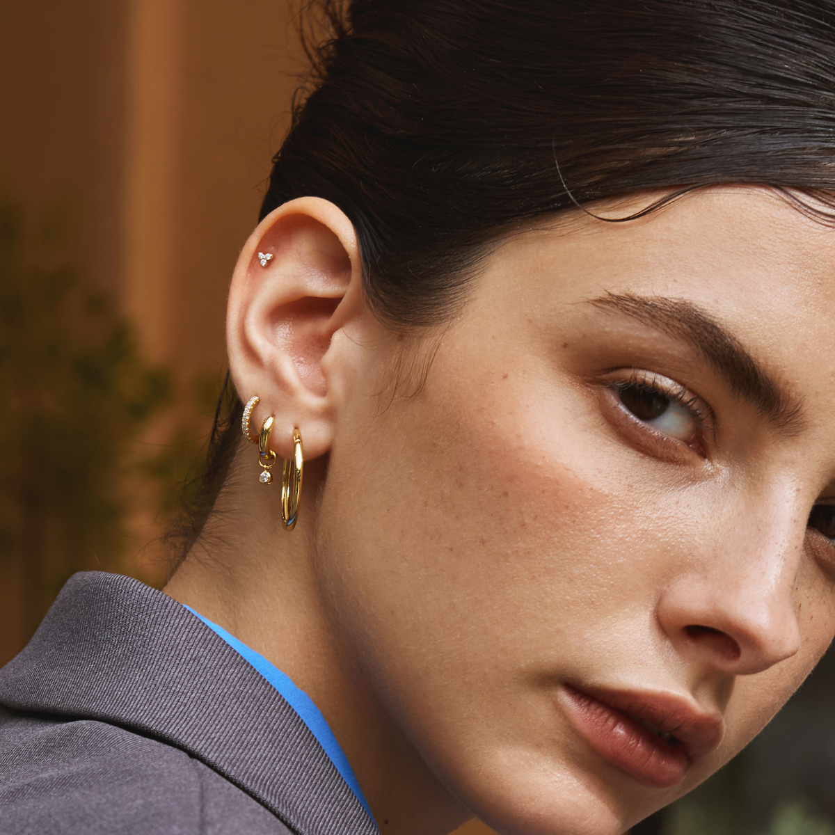 Earring Hoop Bright
