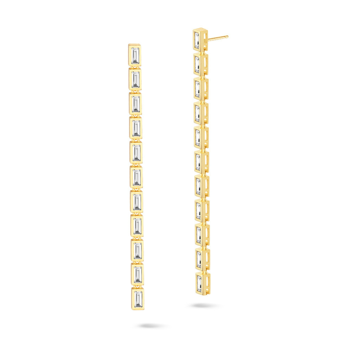 Earring Long Baguette