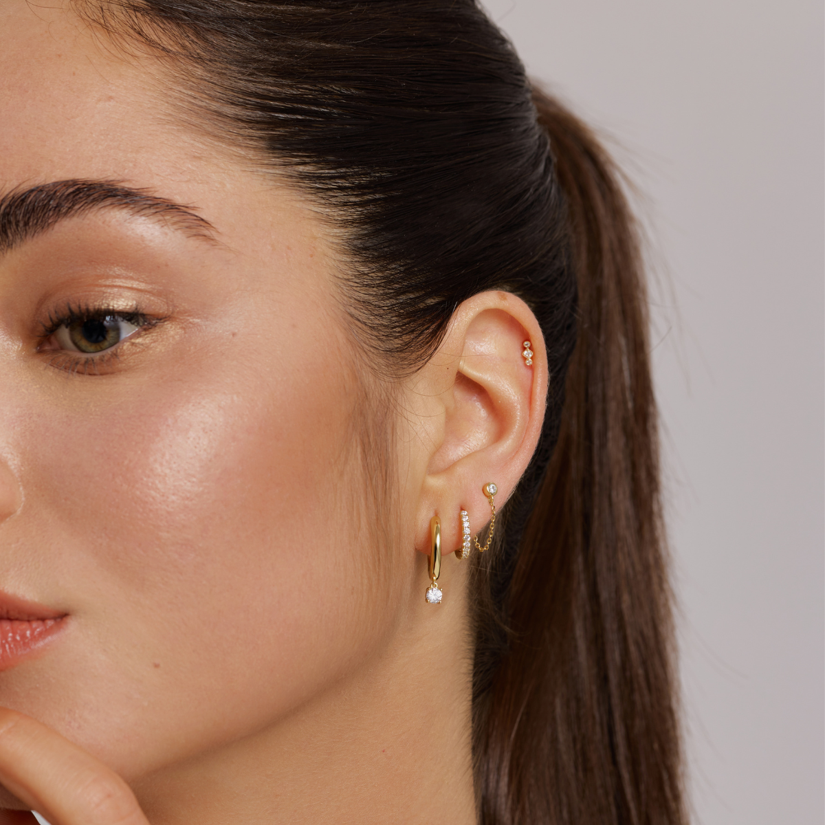 Earring Stud Chain June