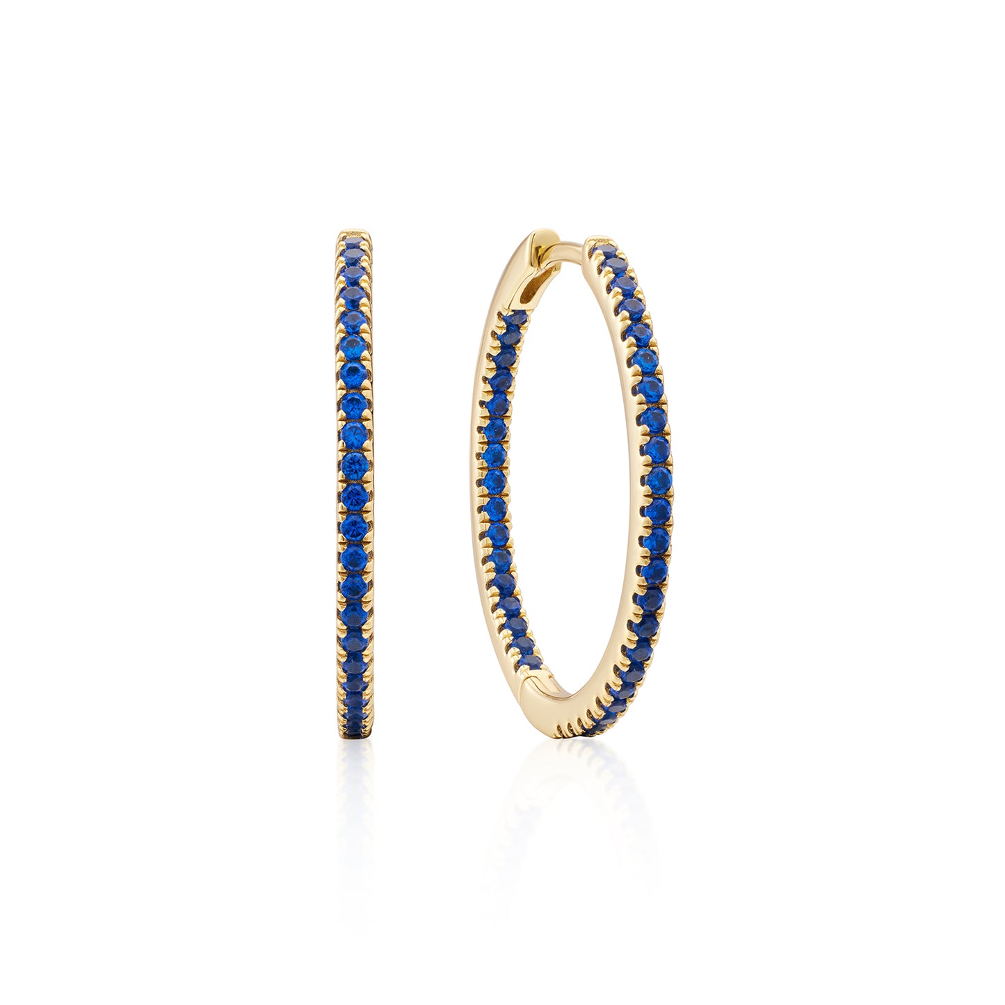 Earring Hoop XL Blue