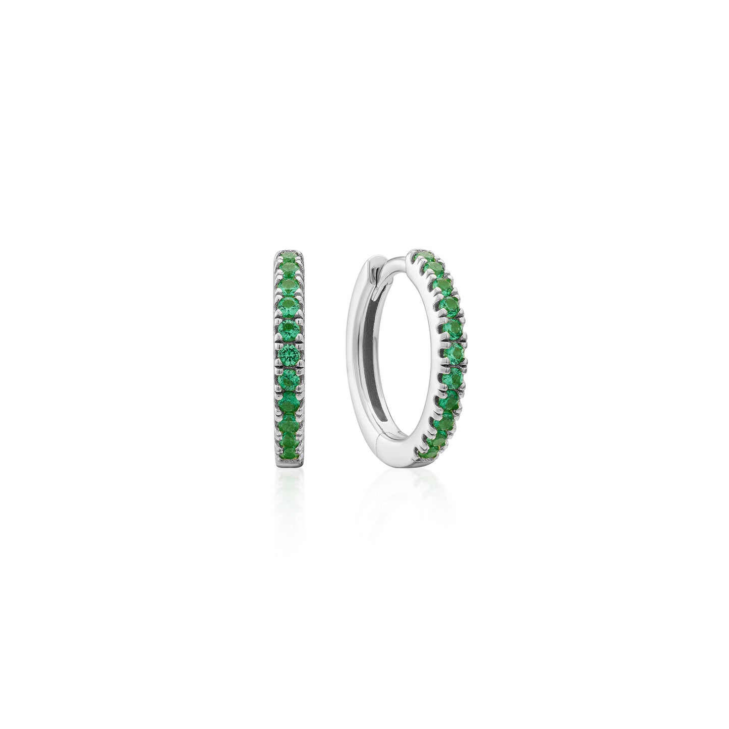 Earring Hoop Green