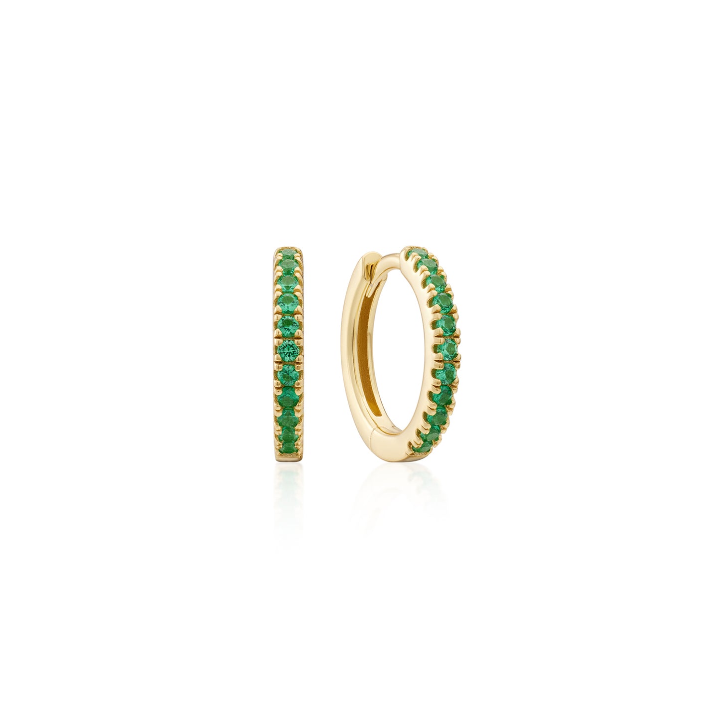 Earring Hoop Green