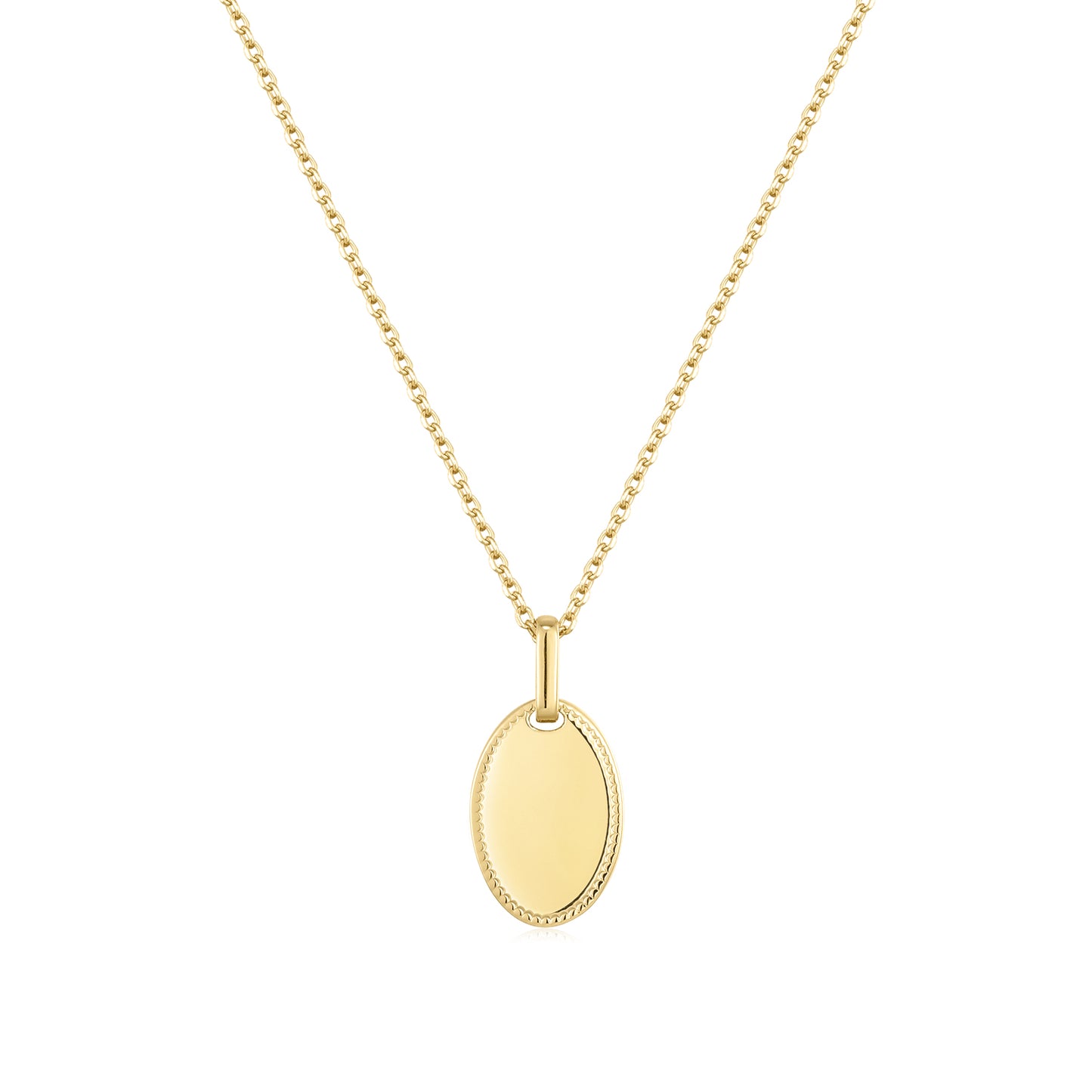 Necklace Engraving Oval