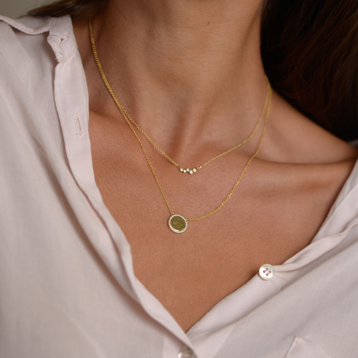 Necklace Engraving Pave