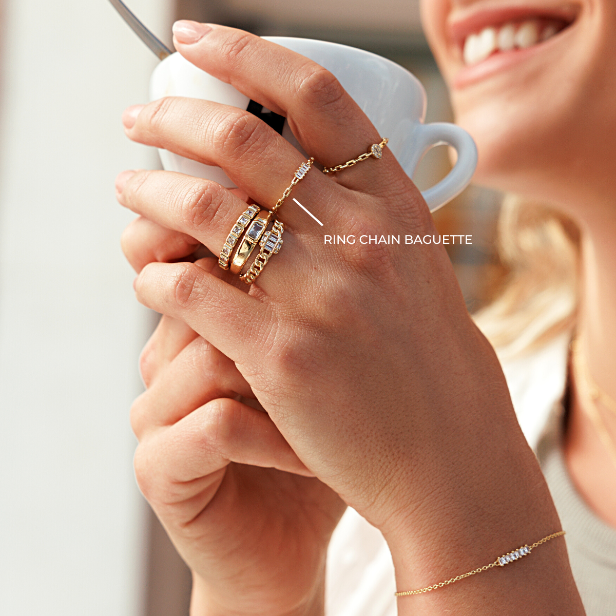 Ring Chain Baguette