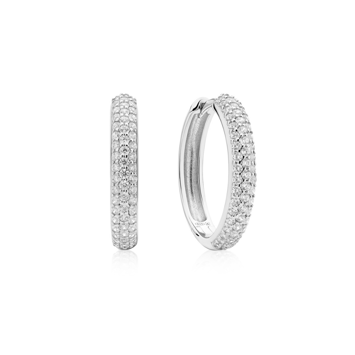Earring Hoop Big Pave