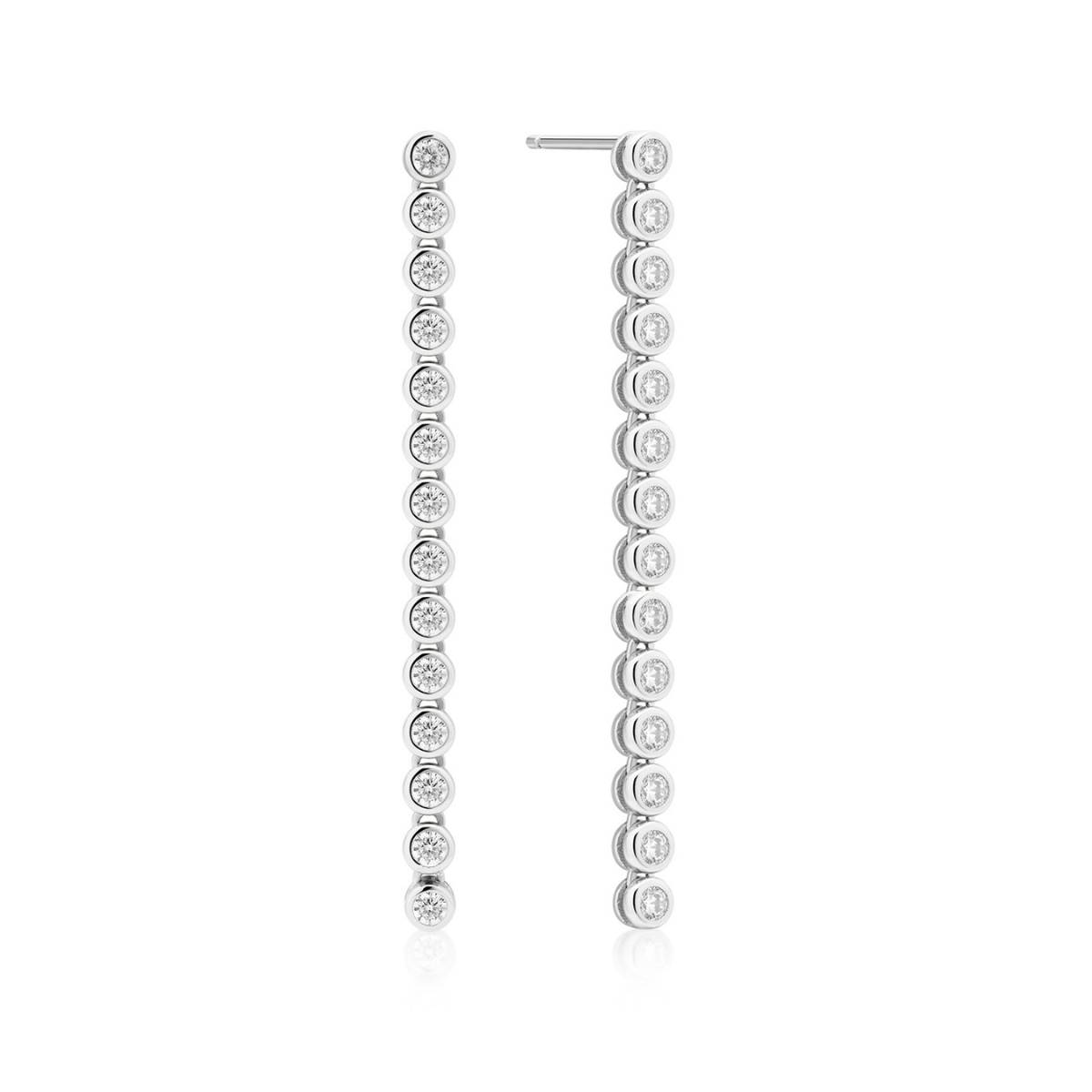 Earring Long Bezel June