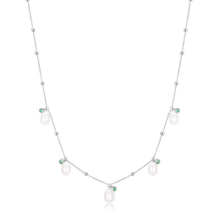 Necklace Pearl Emerald