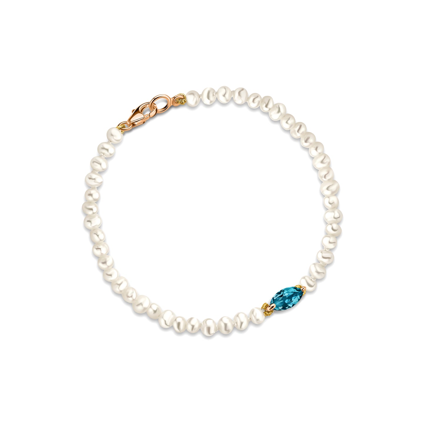 Bracelet Pearl Topaz Marquise
