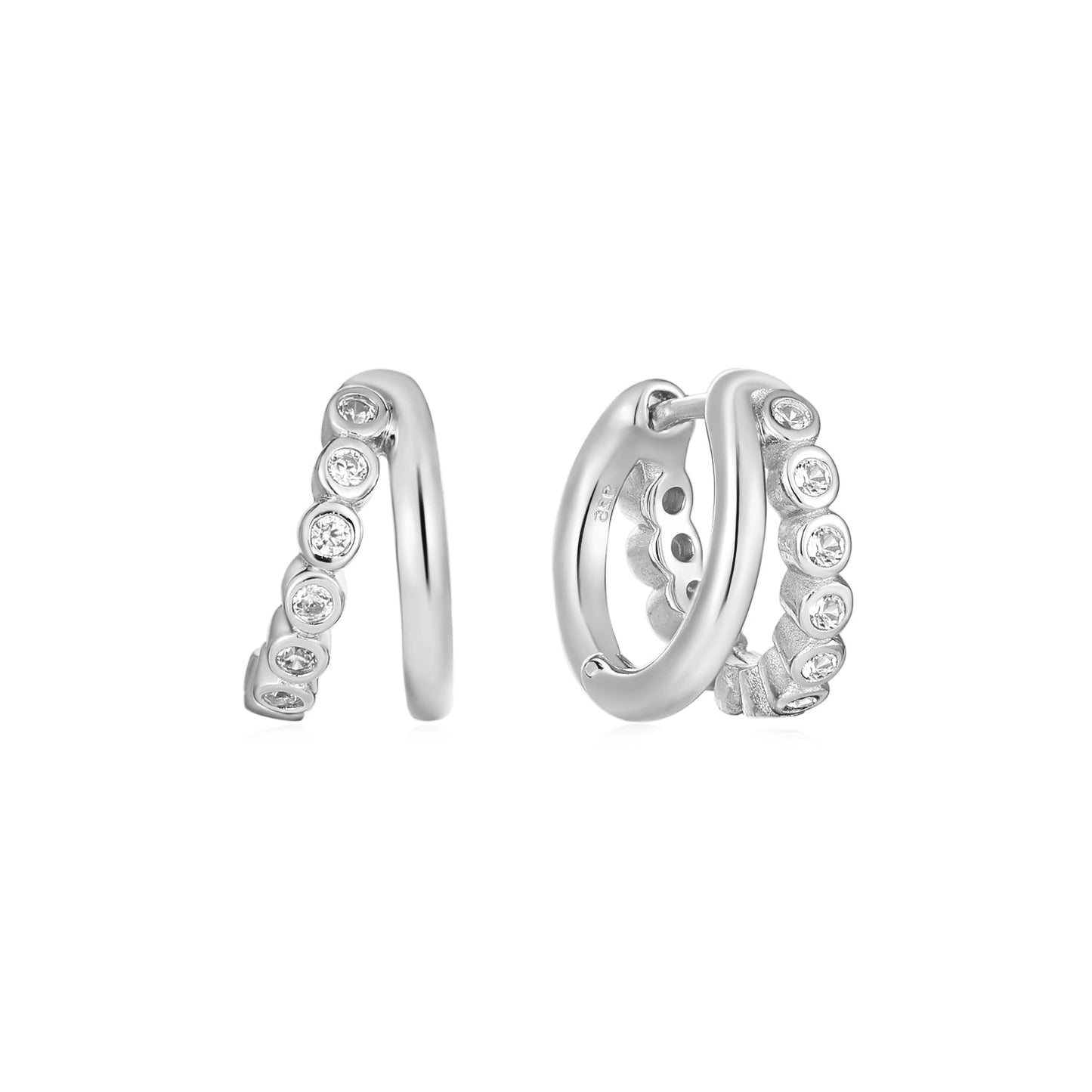 Earring Double Hoop April