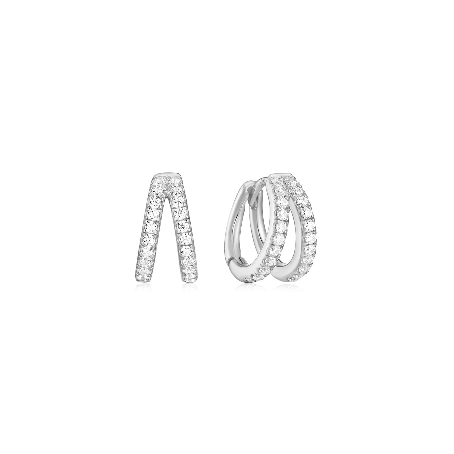 Earring Hoop Double Bright
