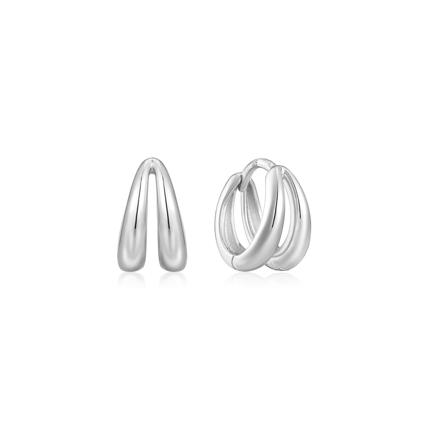 Earring Double Hoop Drop