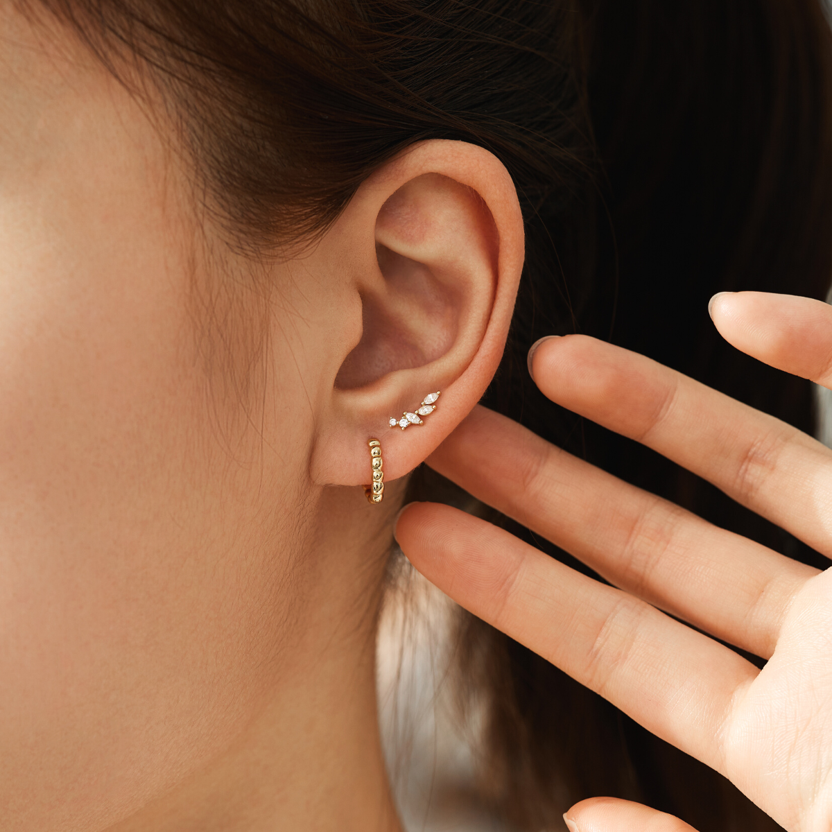 Earring Hoop Multi Drop