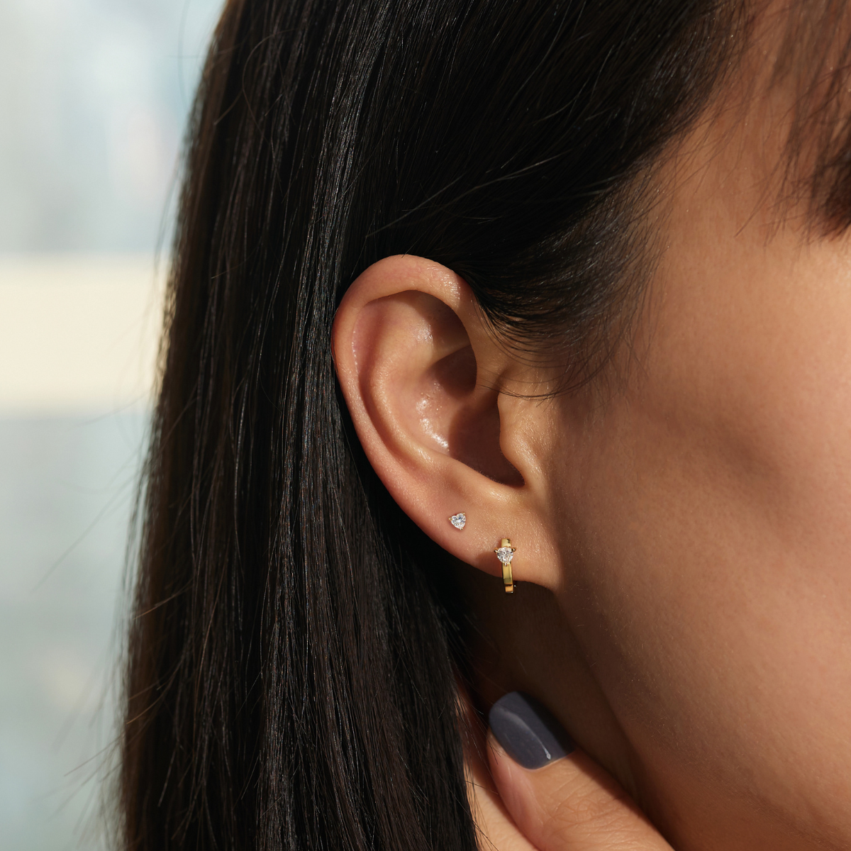 Earring Hoop Triangle