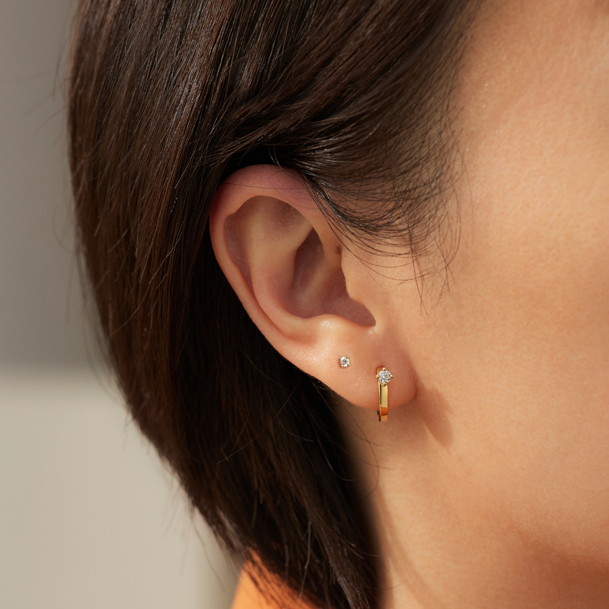 Earring Mini Stud Round