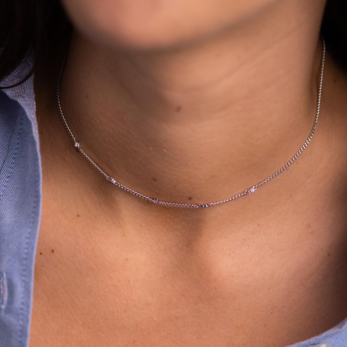 Necklace Chunky Baguette