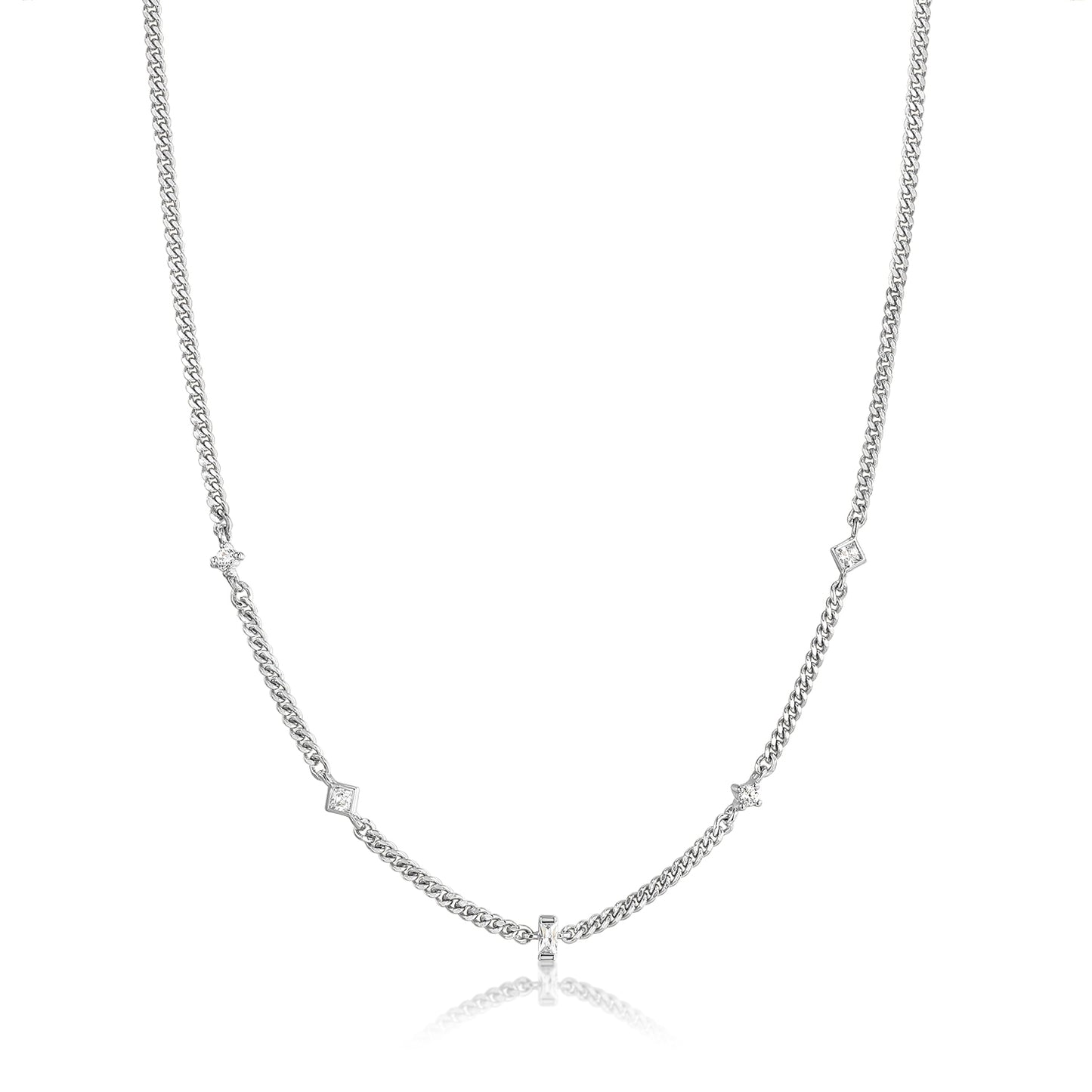 Necklace Chunky Baguette