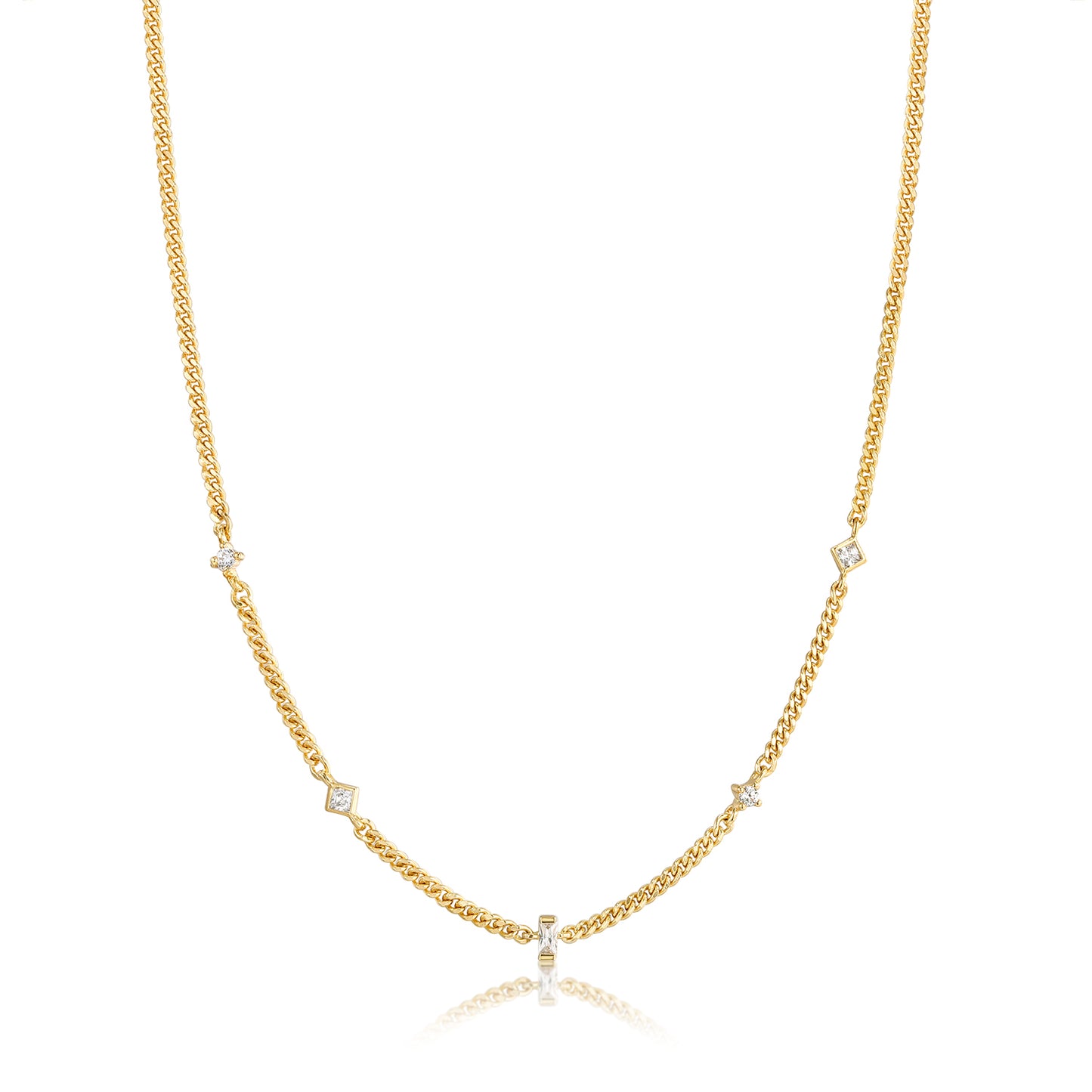 Necklace Chunky Baguette