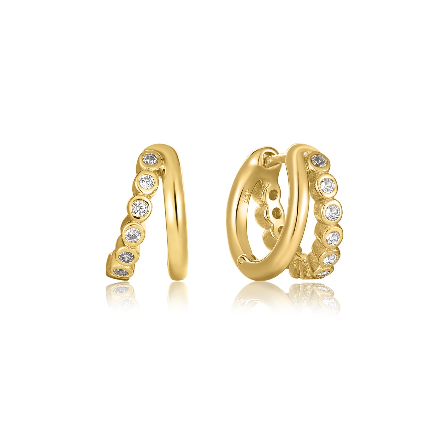 Earring Double Hoop April