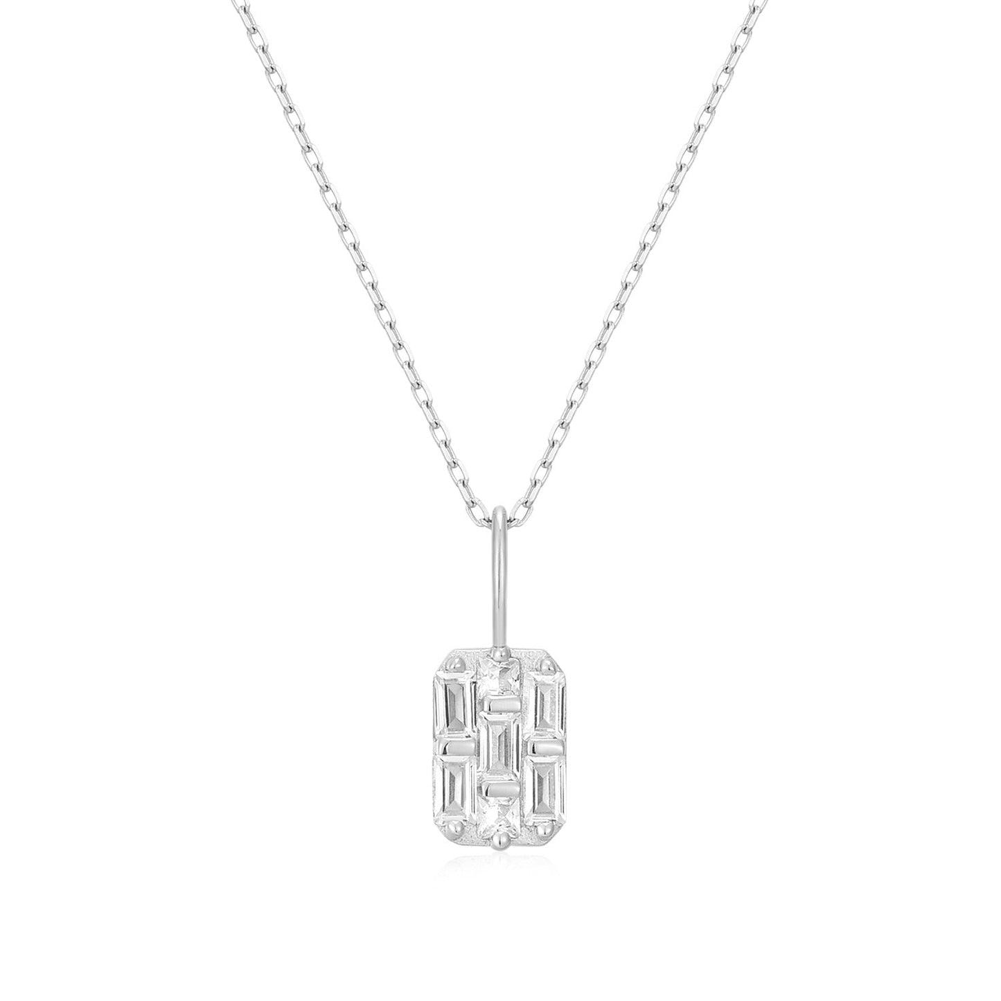 Necklace Square Baguette