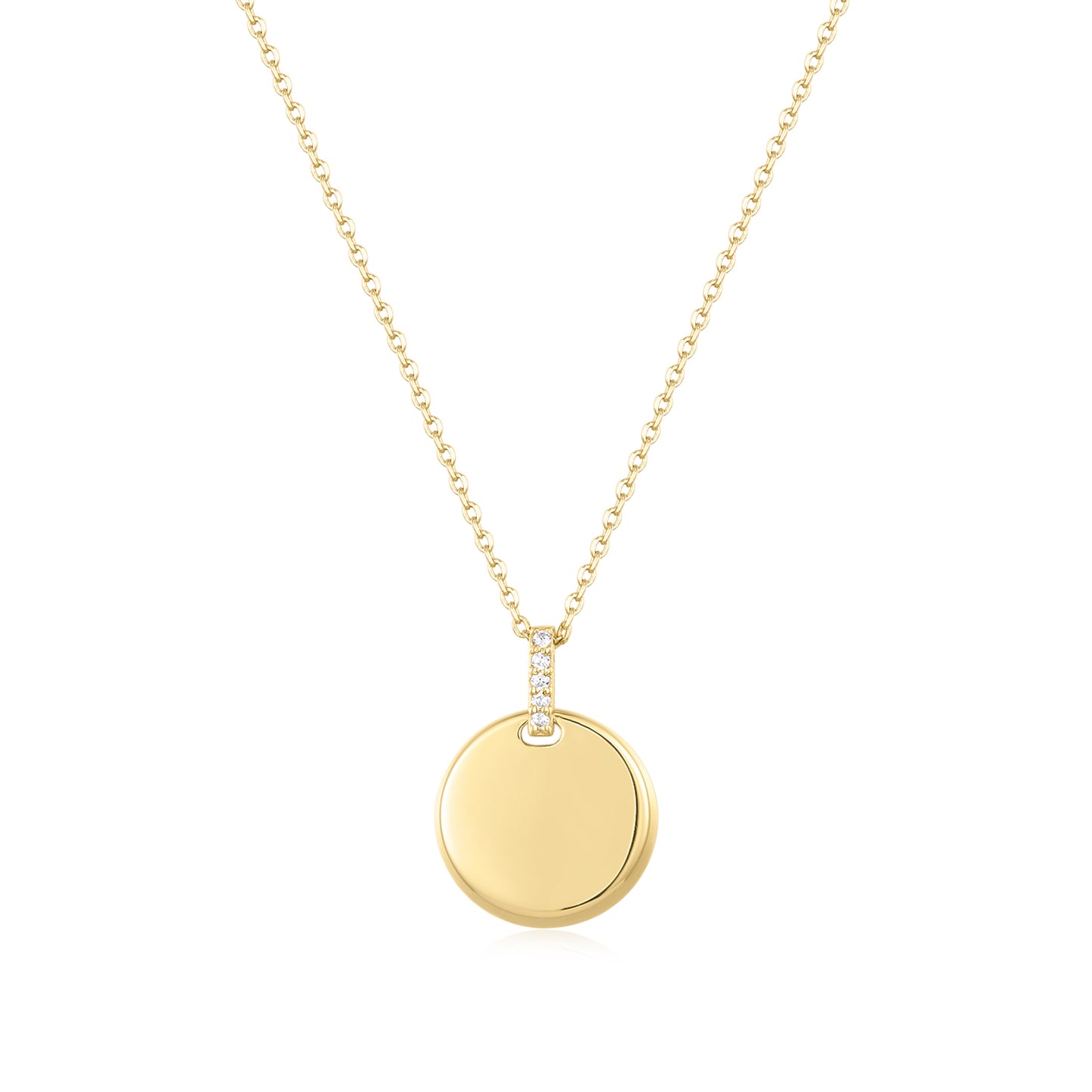 Necklace Engraving Round Delicate