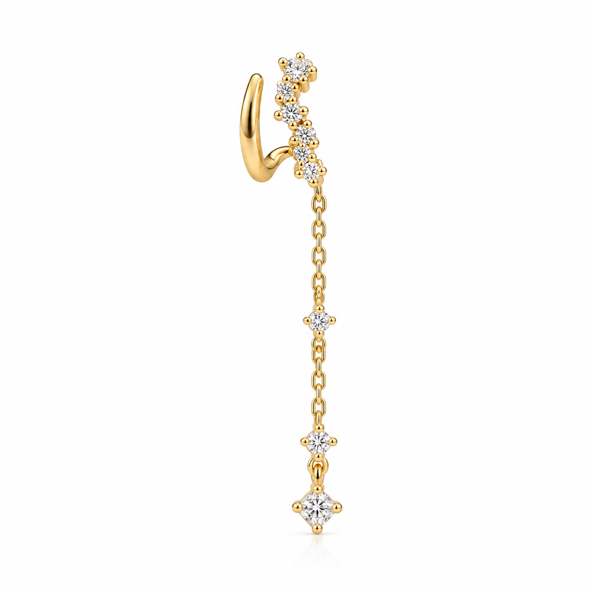 Earring Hoop Chain Asteria