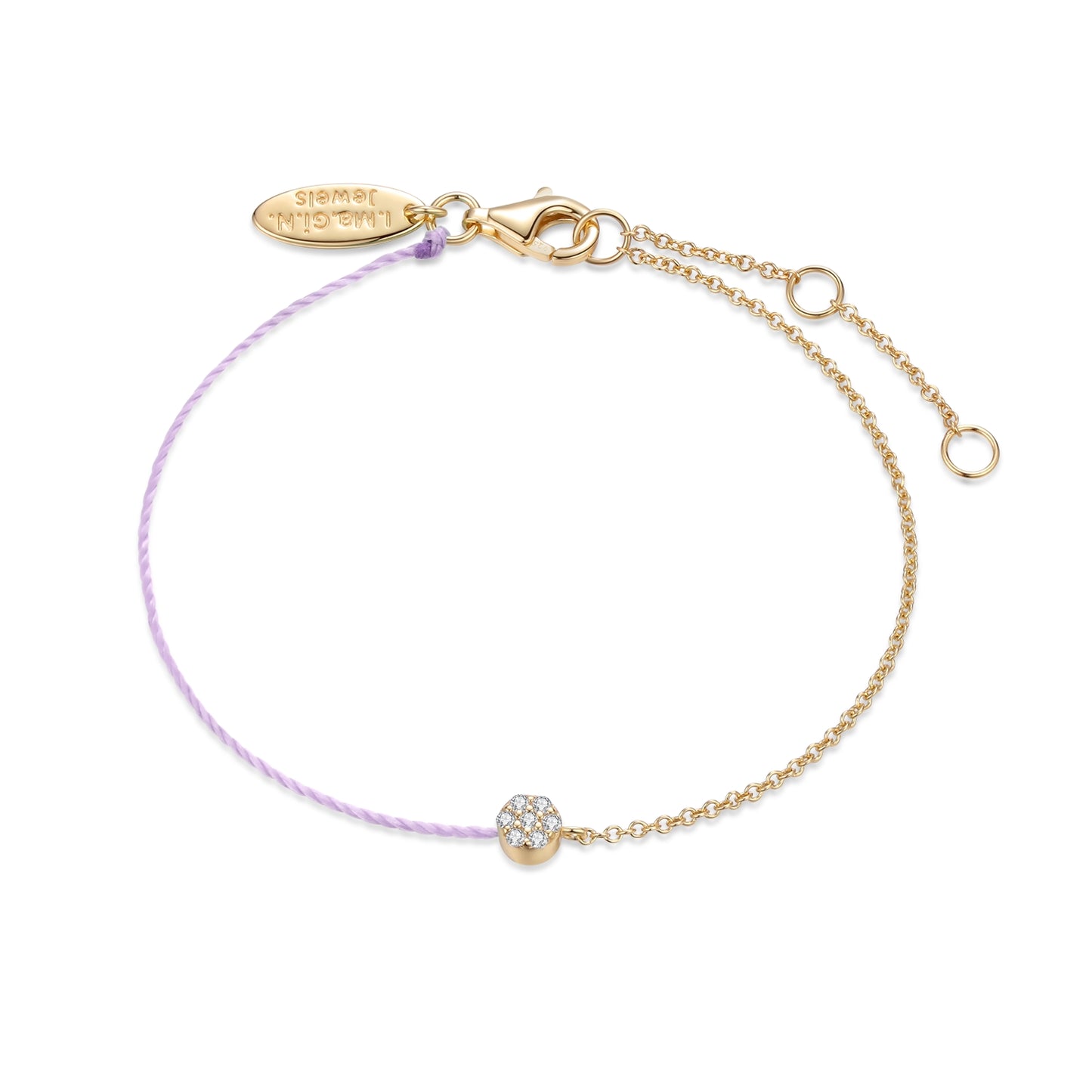 Bracelet pave duo lila