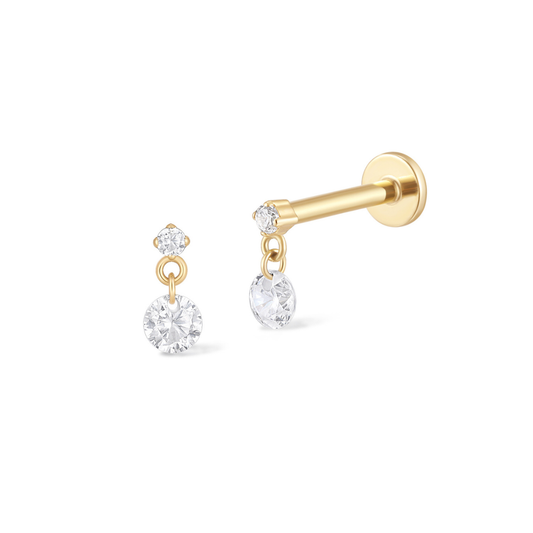 Floating Duo Round Piercing