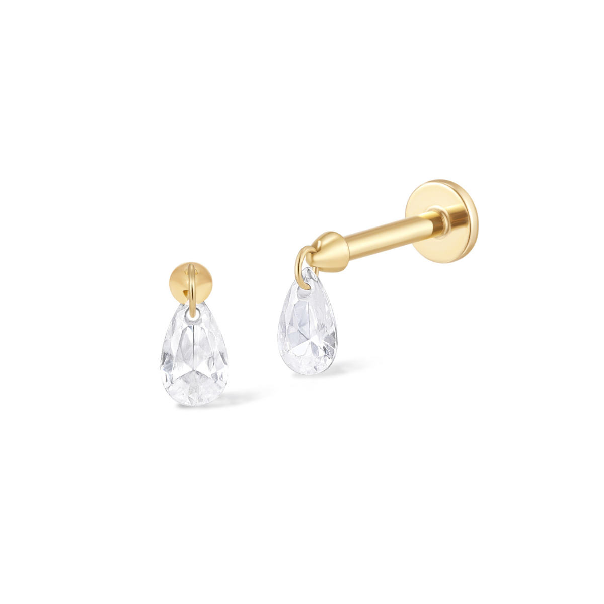 Floating Pear Piercing