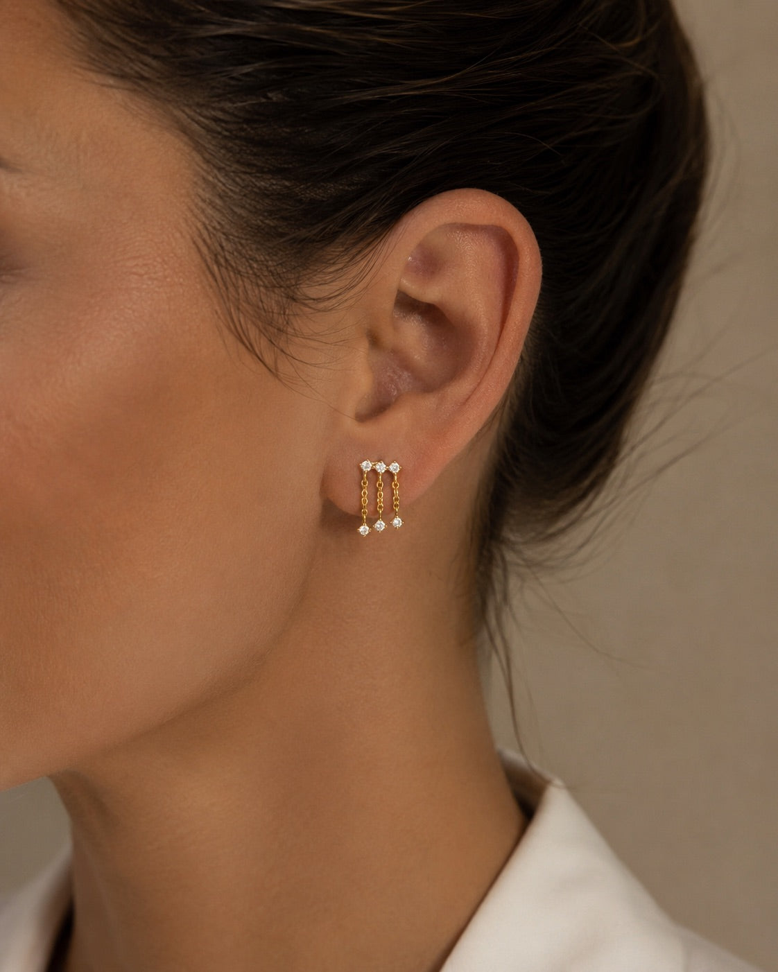 Earring waterfall