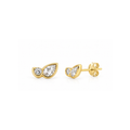 Earring Bezel Toi et Moi