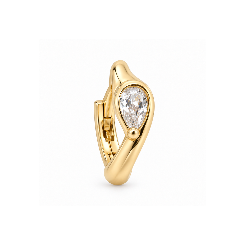 Earring Bezel Liquid Drop