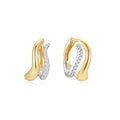Earring Hoop Duotone Wave