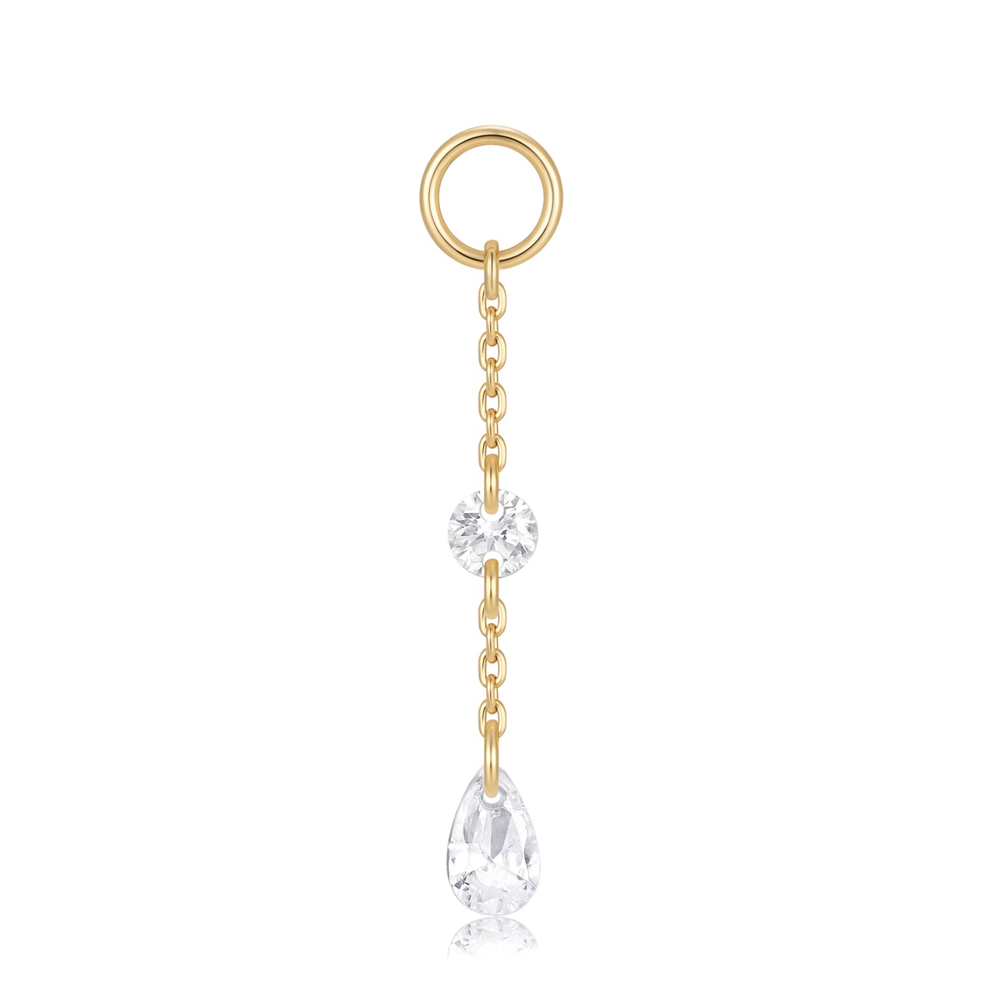 Charm tassels duo pear chain