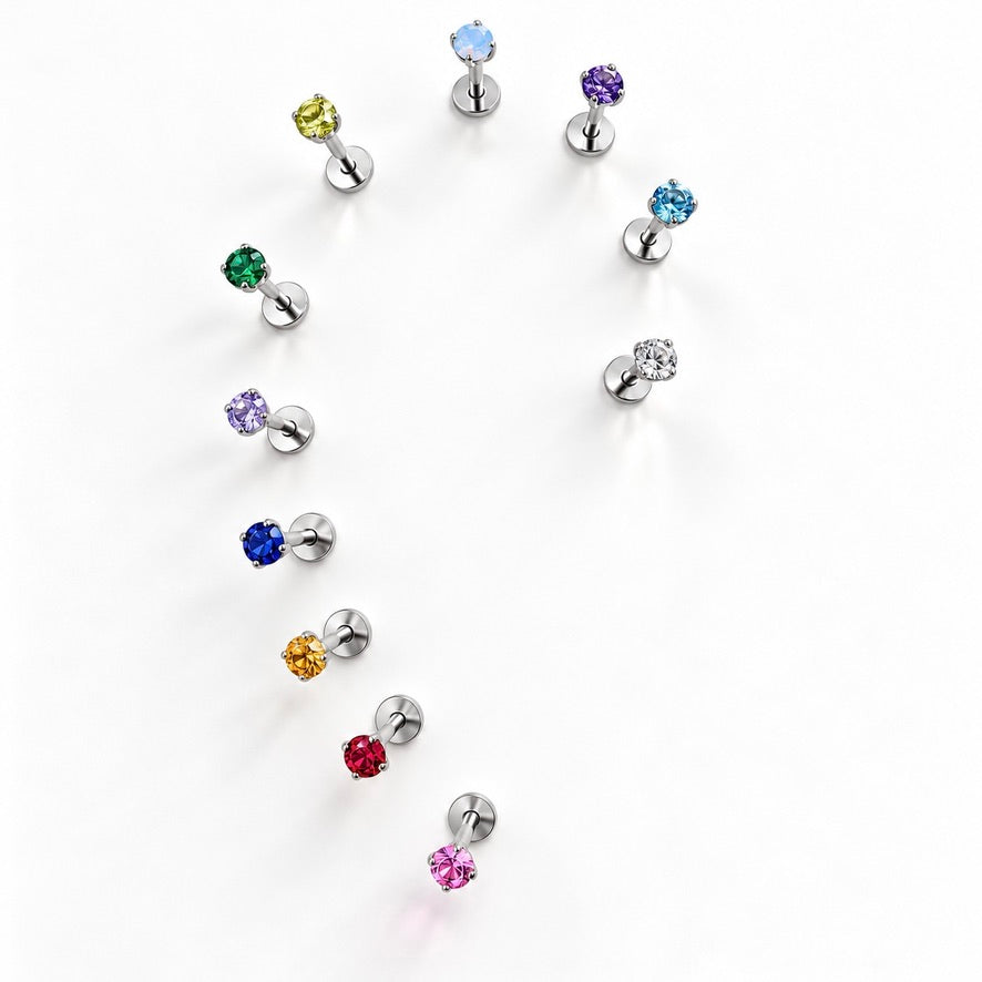 June Griffe Ruby Red Piercing Titanium