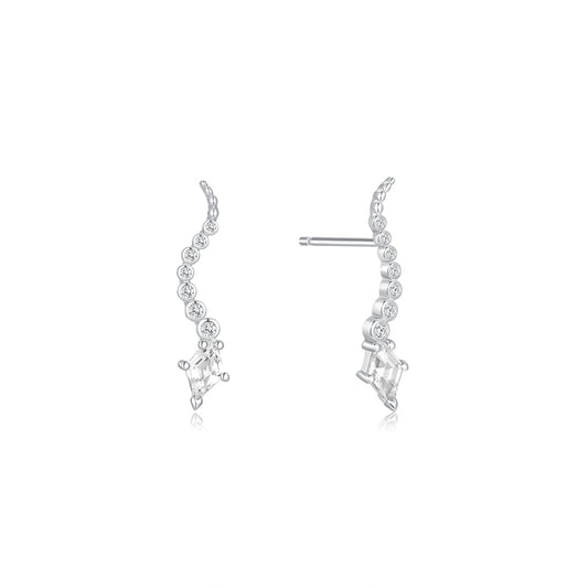 Earring Snake White