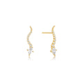 Earring Stud Snake White