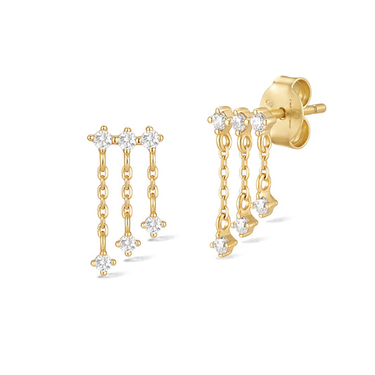 Earring waterfall