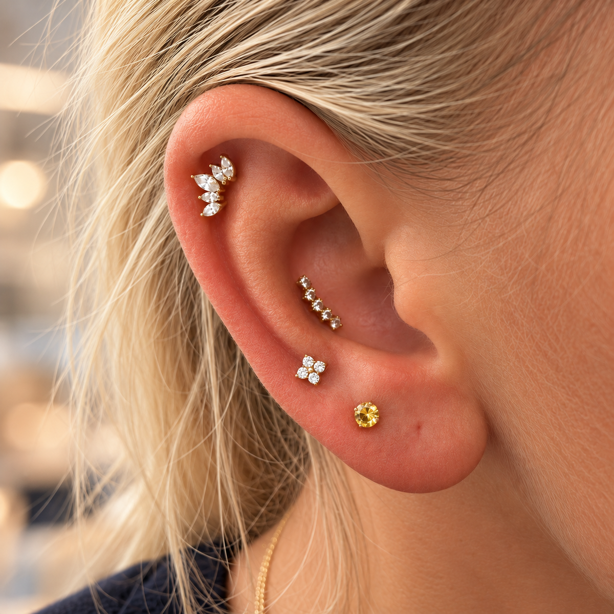 June Griffe Tropical Orange Piercing Titanium