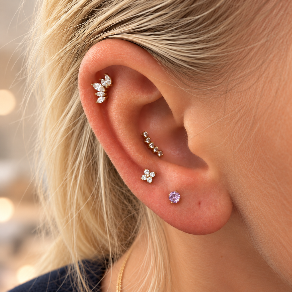 June Griffe Soft Purple Piercing Titanium