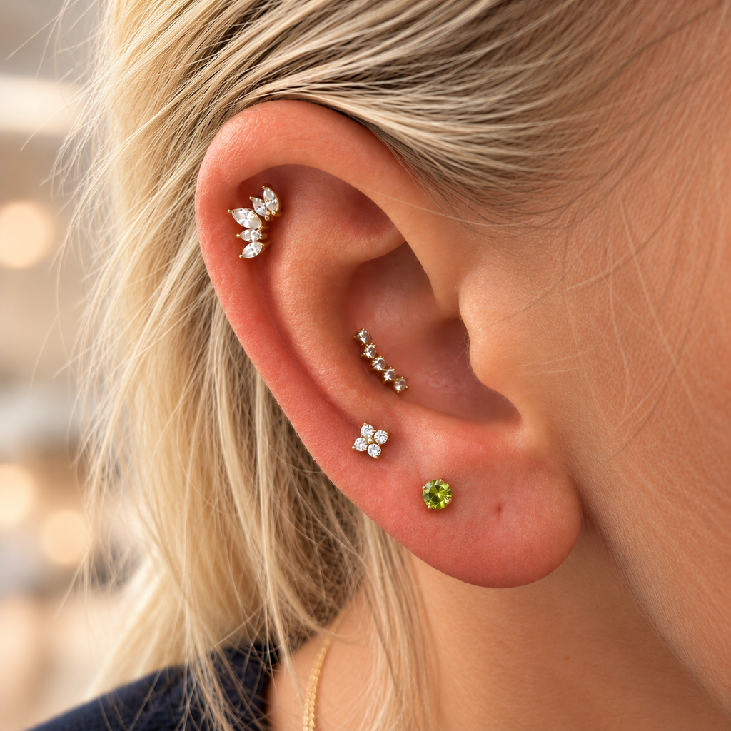 June Griffe Canary Yellow Piercing Titanium