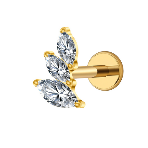 Crown Marquise Piercing