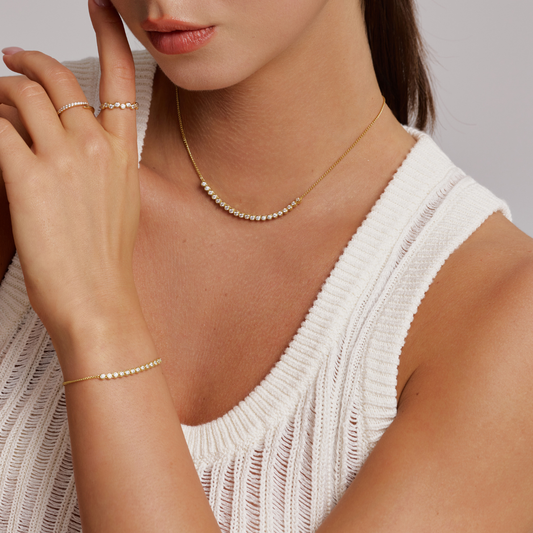 Bracelet Tennis Bezel