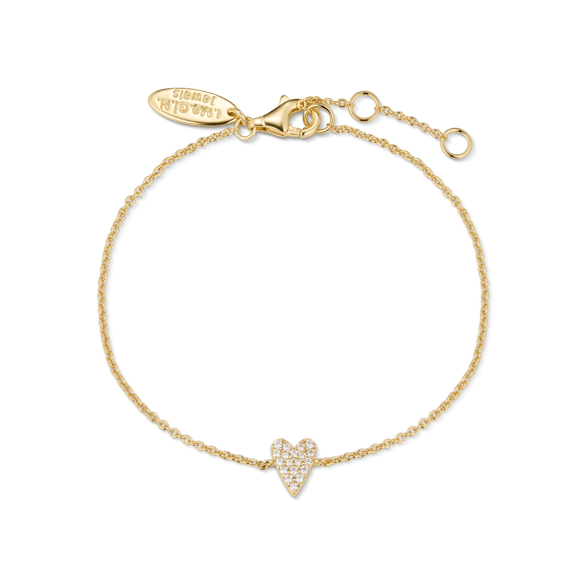 Bracelet Heart Pave